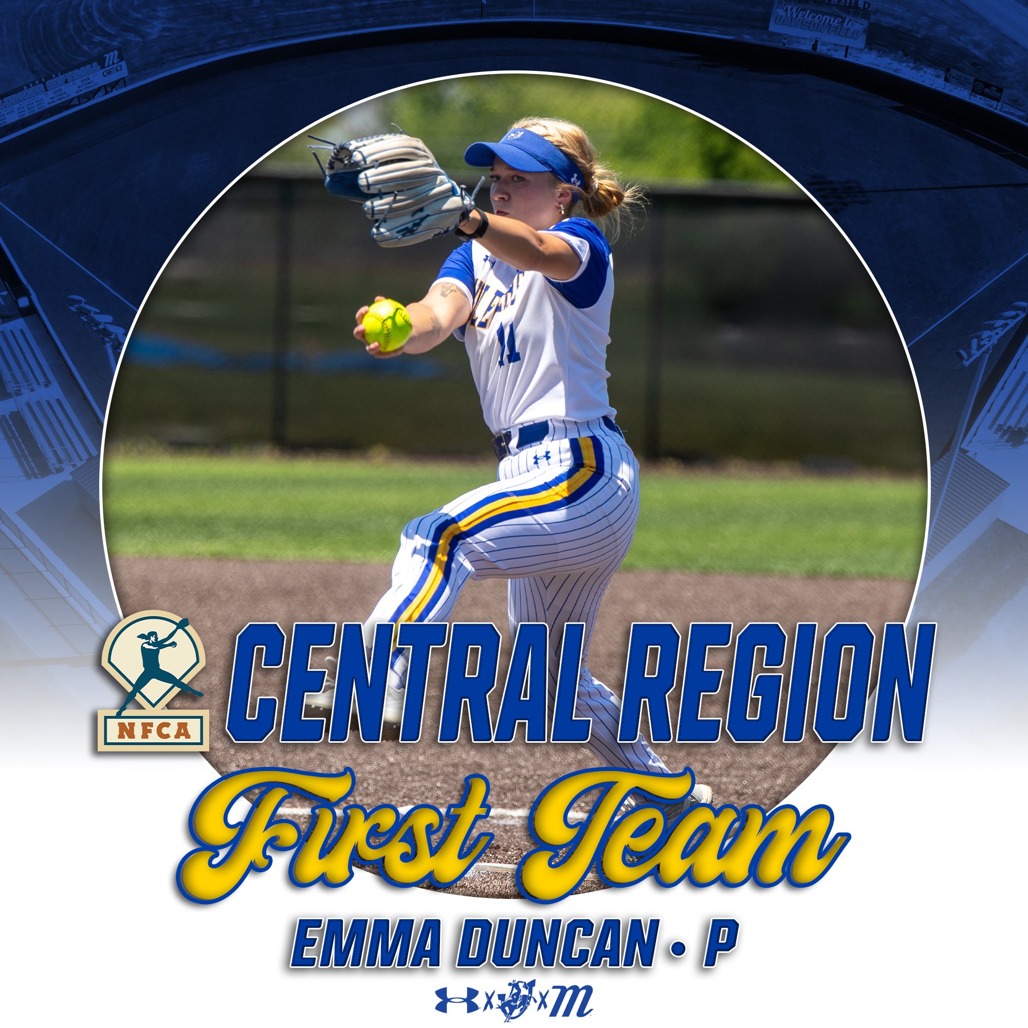 Emma Duncan est élue sur la 1re équipe d’étoiles de la Région Centre de la division II de la NCAA!