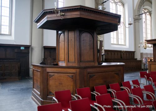 Chaire, Westerkerk, Amsterdam, Pays-Bas