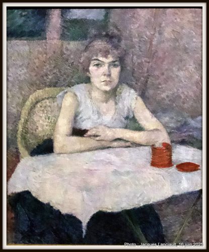 Jeune femme à une table - poudre de riz , Musée Van Gogh, Amsterdam, Pays-Bas