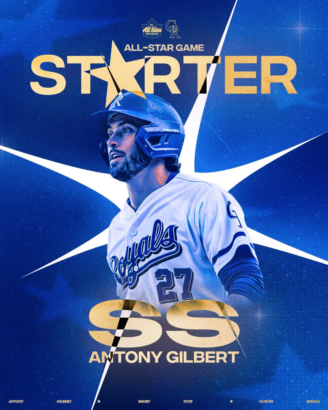 Baseball indépendant - Antony Gilbert élu sur l'alignement partant pour le match des étoiles de la «Canadian Baseball League» !