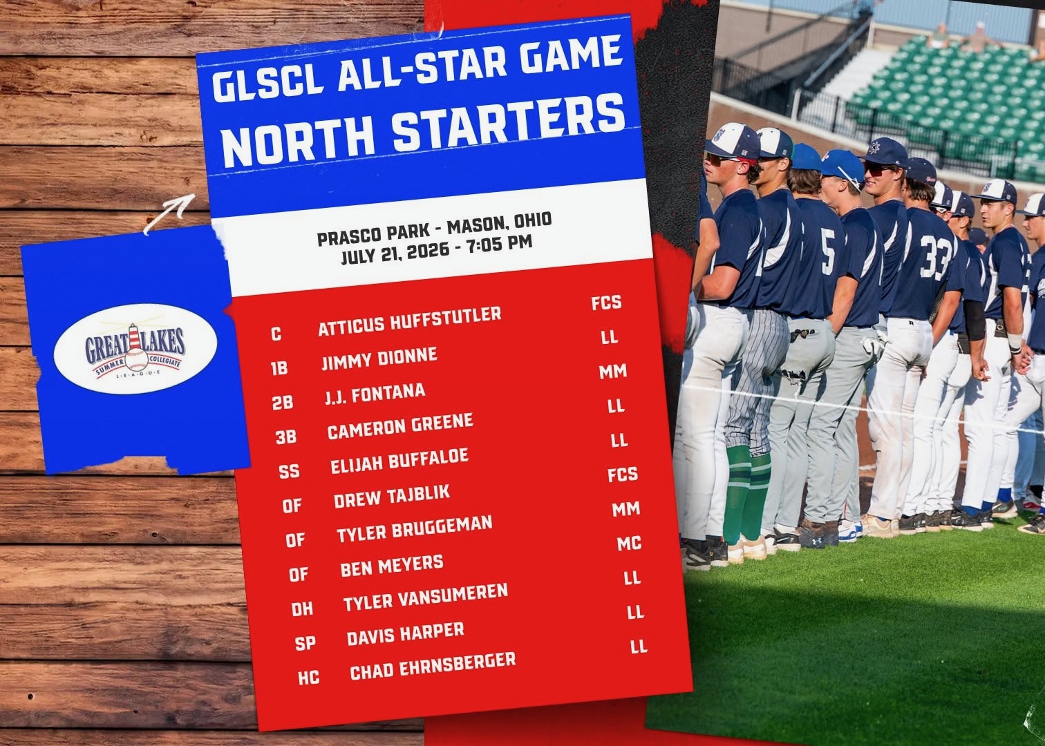 Jimmy Dionne, Locos de Lima,  Great Lakes Collegiate League