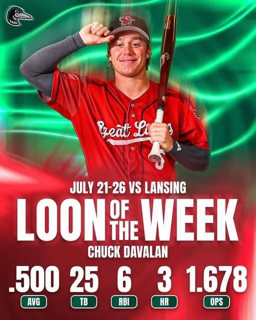Charles Davalan, Loons de Great Lakes, A avancé - Dodgers de Los Angeles