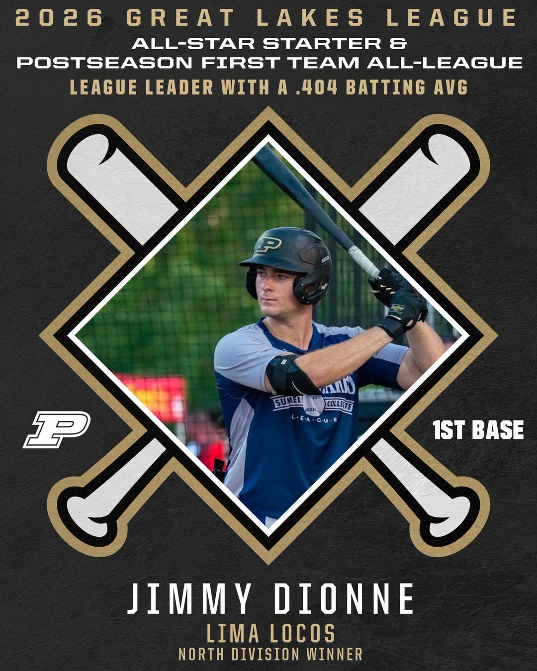 Jimmy Dionne, Locos de Lima,  Great Lakes Collegiate League