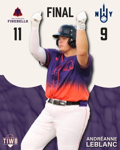 Andréanne Leblanc, Firebells de San Francisco, Women’s Pro Baseball League