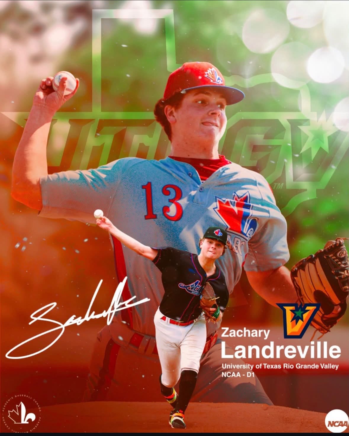 Zachary Landreville, The University of Texas Rio Grande Valley, NCAA DI