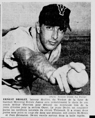 Ernest Drolet, Verdun, Ligue Montréal Royale Junior